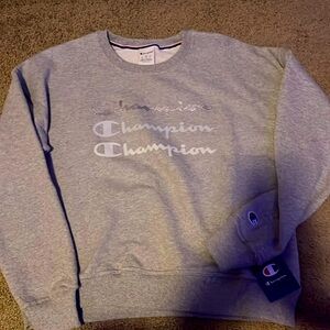 Grey Champion crew neck, never worn still has tags.